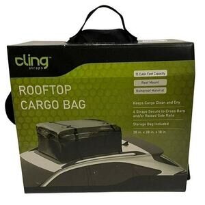 Cling Straps Waterproof Roof Top Cargo Bag 15 Cubic Feet Car Top Cargo B…